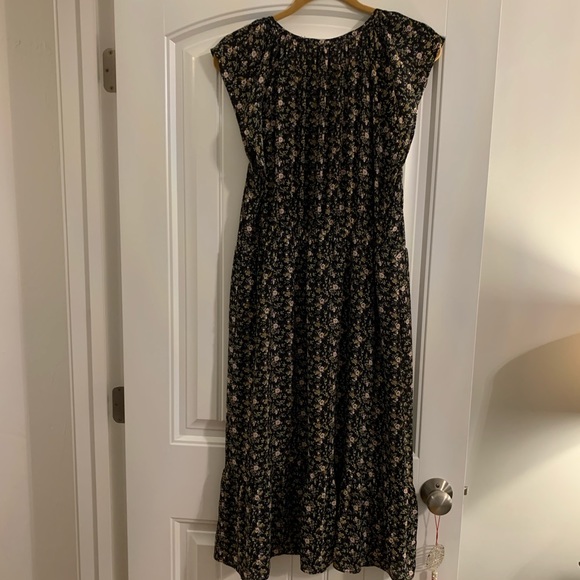 I.Crew Mercantile black dress with floral print - Picture 2 of 4